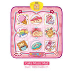 Kids’ Electronic Dance Mats, 2-Pack, 100 × 87 cm – Dessert & Pink Ornament