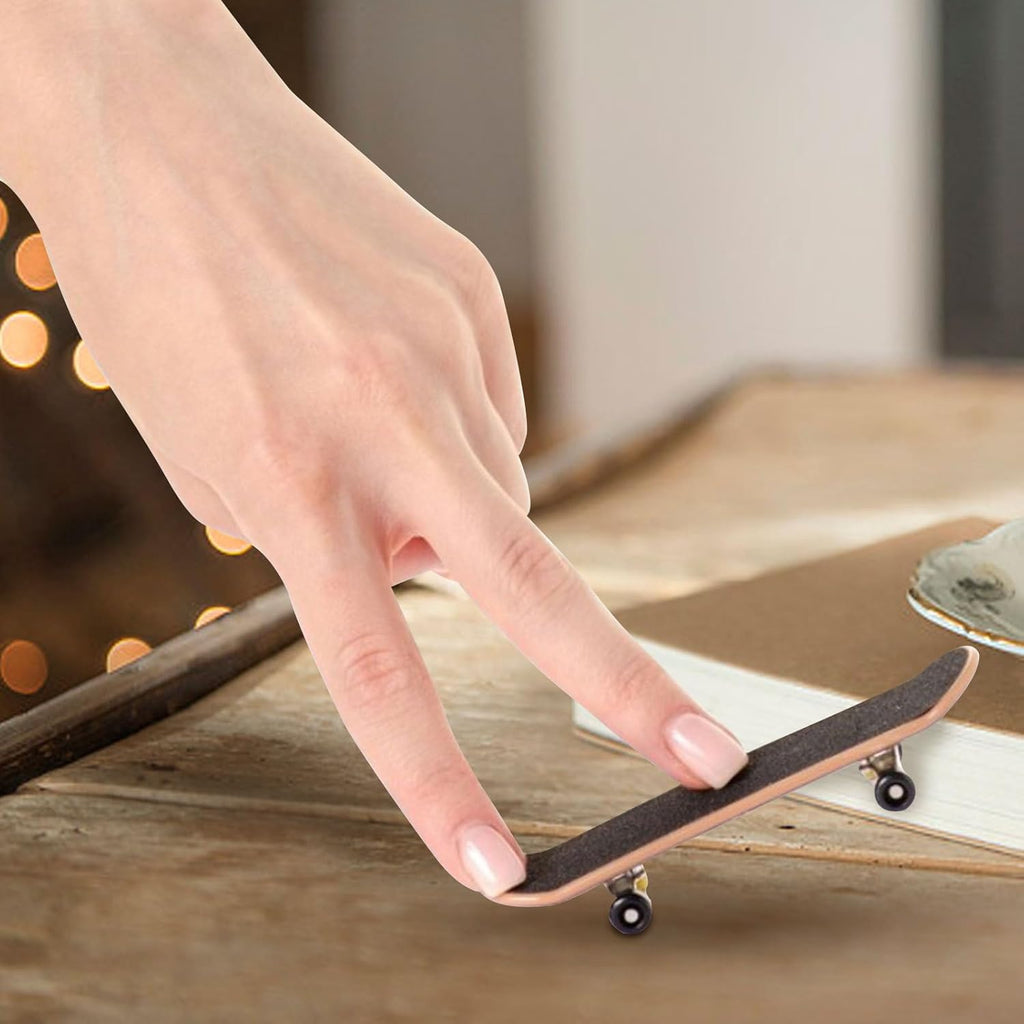 Finger Skateboard Ramp Set 16 Piece Park Kit Compatible with STASHABLES Includes Skateboards Ramps Scooters Skates Bikes Wheels