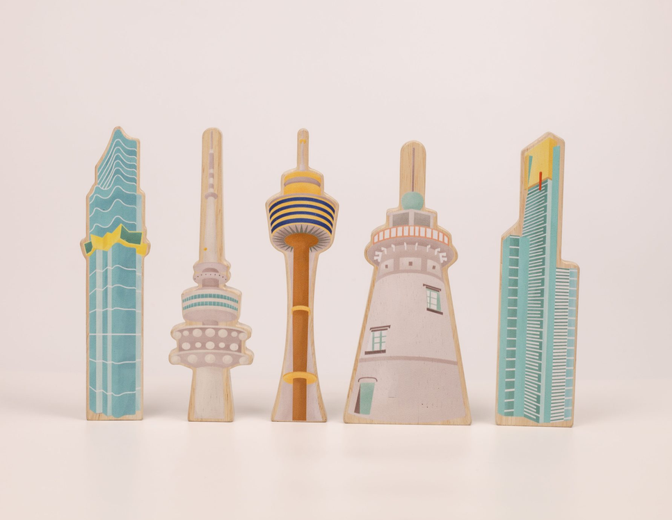 Australian Iconic buildings set of 5-With educational activity cards