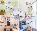 Baby Crib Mobile Music Box Pendant Clock Bedside Safe Toy for Infants, Compatible with YUX, Gray