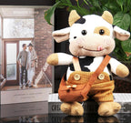 Brown Cow Plush Toy 30cm Soft Hug Pillow Compatible with Yux