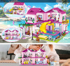 City Villa Castle Building Blocks Set With Pool