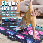 Double Dance Mat Music Light Exercise Toy