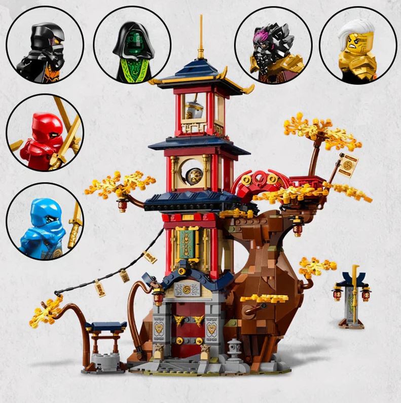 Dragon Energy Temple Building Blocks Model Set