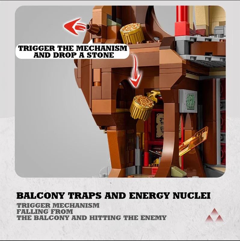 Dragon Energy Temple Building Blocks Model Set