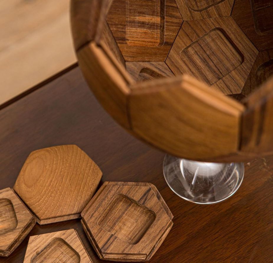 Handcrafted Wooden Football Puzzle – 3D Mortise and Tenon Soccer Ball Assembly Kit | Solid Teak, Walnut | DIY Gift for Adults, Kids & Football Fans