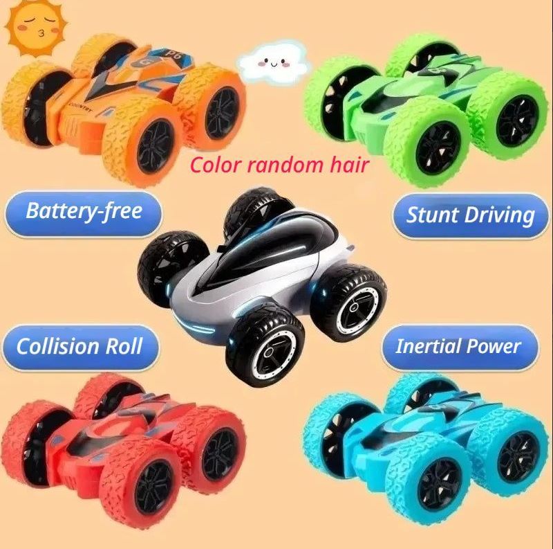 Inertia Tumbling Car 1 Piece Set 180°Flip Random Colours