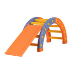 Keezi Kids Climbing Frame Set With Slide Indoor Outdoor Toddler Toys Pikler Arch Climber.