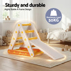 Keezi Kids Climbing Frame Set With Slide Indoor Outdoor Toddler Toys Pikler Triangle Climber.