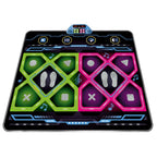 Kids Dual Player Interactive Electronic Dance Mat - Extra Large 105x90cm Anti-Slip Music Game Pad with Two Modes & Three Ways, No TV Required