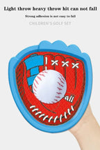 LED Light Up Toss and Catch Game Set - 2 Glowing Blue Paddles & 3 Sticky Softballs - Fun Outdoor Beach & Camping Toy for Kids & Adults - Includes Mesh Storage Bag