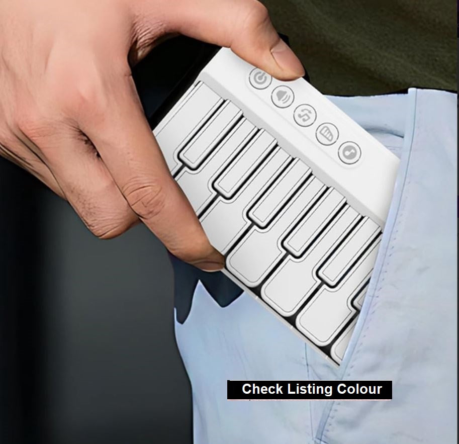 Mini Keyboard Piano - Piano for Kids - Toys for Children - Educational Toys - Portable Pocket Piano - Black