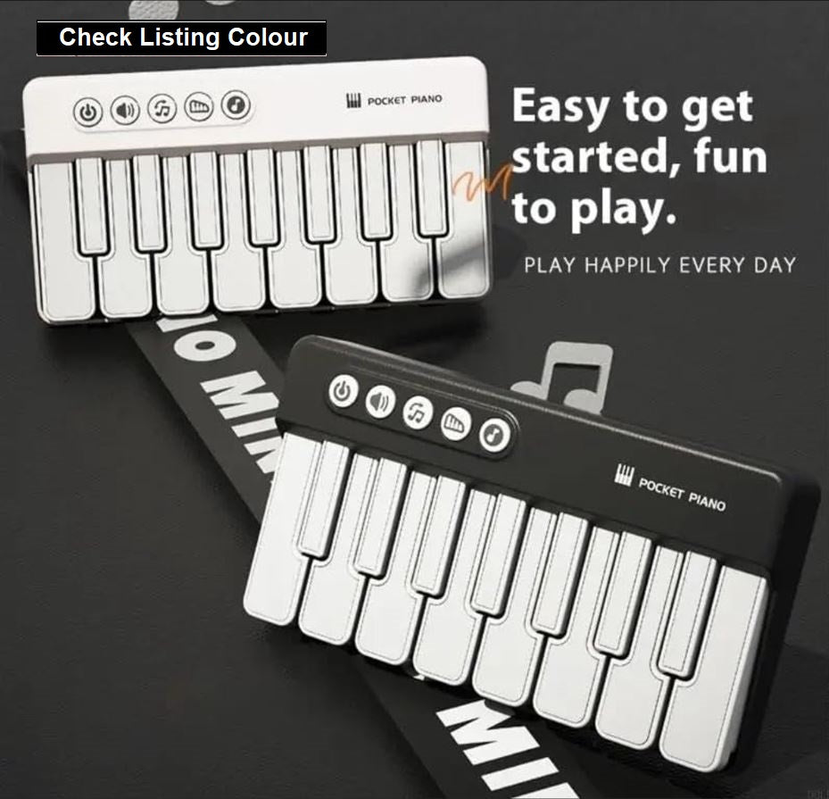 Mini Keyboard Piano - Piano for Kids - Toys for Children - Educational Toys - Portable Pocket Piano - Pink