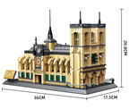 Notre-Dame Cathedral of Paris Mini Building Blocks Model – Beige