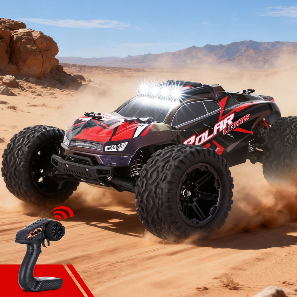Keezi Kids Remote Control Car Off-Road Truck with Lights Electric Vehicle Toys