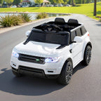 Kids Electric Ride On Car SUV Range Rover-inspired Cars Remote 12V White