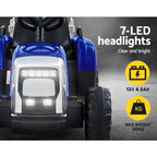 Kids Electric Ride On Tractor Toy 12V Blue
