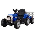 Kids Electric Ride On Tractor Toy 12V Blue