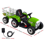 Kids Electric Ride On Tractor Toy 12V Green