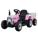 Kids Electric Ride On Tractor Toy 12V Pink