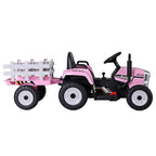 Kids Electric Ride On Tractor Toy 12V Pink