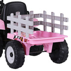 Kids Electric Ride On Tractor Toy 12V Pink