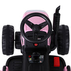 Kids Electric Ride On Tractor Toy 12V Pink