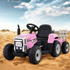 Kids Electric Ride On Tractor Toy 12V Pink