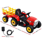 Kids Electric Ride On Tractor Toy 12V Red