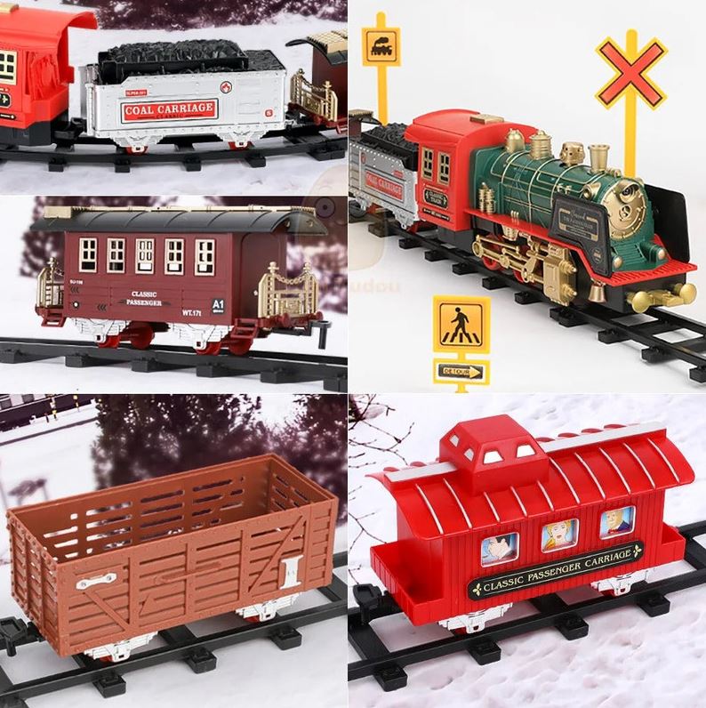 RC Track Train Set with Steam Effect