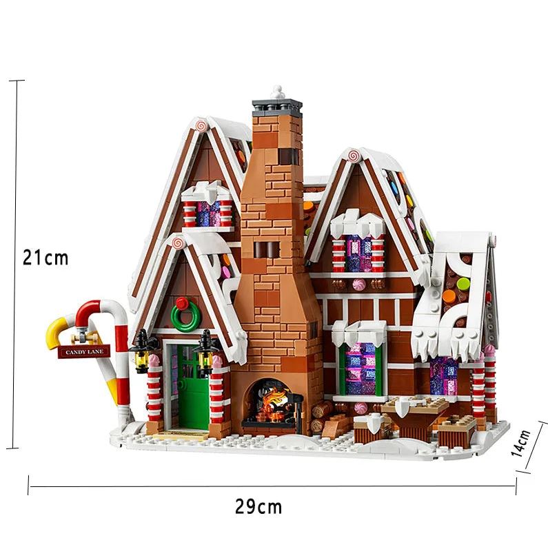 Santa Claus Gingerbread House Building Blocks