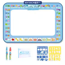 Fruit Alphabet Giant Aqua Magic Doodle Mat 100x80cm - Mess-Free Reusable Water Drawing Pad for Creative Kids
