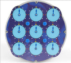 Speed Cube Clock M Magic Clock Transpsarent Blue Speed Clock Puzzle Educational Fidget Cube 3D Puzzle Toy
