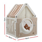 Keezi Kids Play Tent Playhouse Castle with Floor Mat 85cm X 113cm
