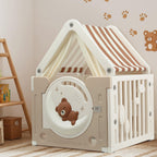 Keezi Kids Play Tent Playhouse Castle with Floor Mat 85cm X 113cm