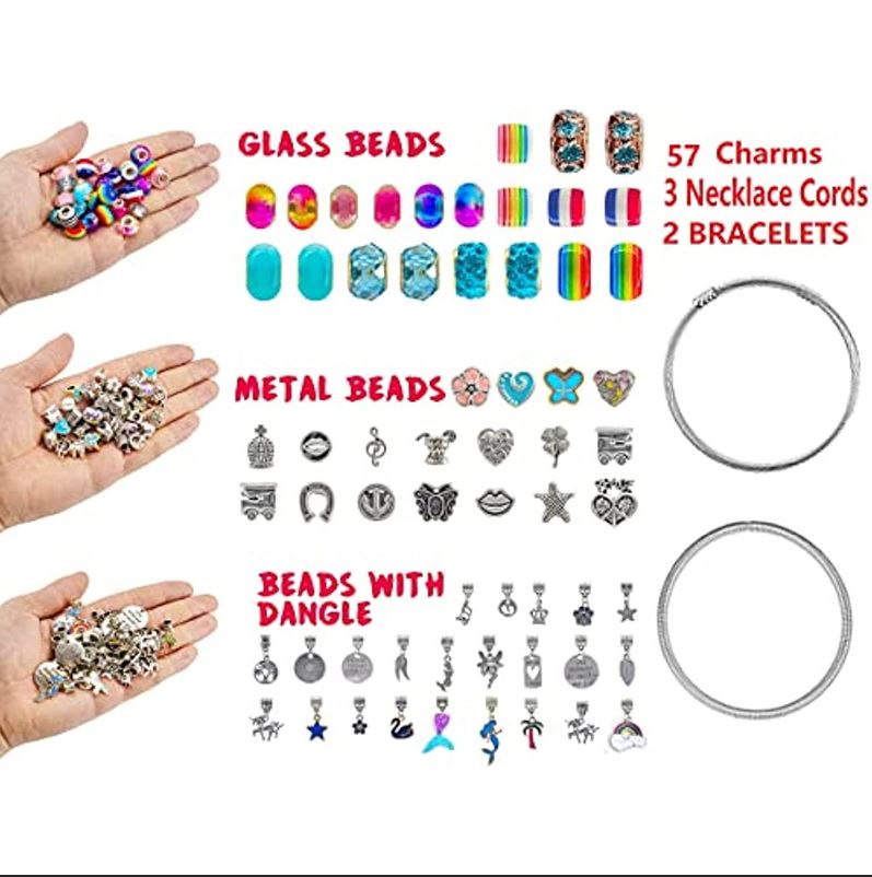 Unicorn & Mermaid Charm Bracelet Craft Kit for Girls