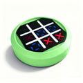 4-in-1 Electronic Tic Tac Toe Game: AI Battle, Two-Player Mode, Memory & Speed Challenge | Handheld Portable Game Console, Suitable for Both Kids and Adults (Batteries Not Included)（green）