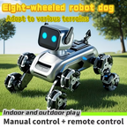Eight-Wheeled Robotic Dog: Flexible Limbs, Adapts to Various Terrains. Indoor & Outdoor Fun Toy (No Feeding Required), A New Robotic Companion, Perfect Gift