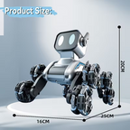 Eight-Wheeled Robotic Dog: Flexible Limbs, Adapts to Various Terrains. Indoor & Outdoor Fun Toy (No Feeding Required), A New Robotic Companion, Perfect Gift