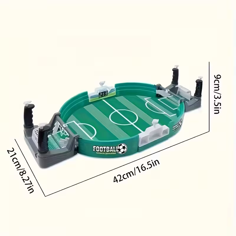 Children's interactive table top football game, 5 balls, educational sports table top toy, plastic frame.