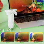Kids’ Handheld Digital Microscope, 1000× with 2-Inch Screen & LED Light – White