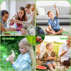 Kids’ Handheld Digital Microscope, 1000× with 2-Inch Screen & LED Light – White
