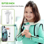 Kids’ Handheld Digital Microscope, 1000× with 2-Inch Screen & LED Light – White
