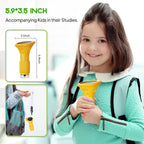 Kids’ Handheld Digital Microscope, 1000× with 2-Inch Screen & LED Light – Yellow