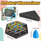 Chain Game – Multiplayer Strategy Board Puzzle for Kids & Adults | Fun Geometric Chess with Rubber Bands, 2–4 Players | Ideal Family Game for Parties, Gifts & Screen-Free Play