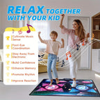 Double Dance Mat Music Light Exercise Toy