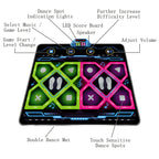 Kids Dual Player Interactive Electronic Dance Mat - Extra Large 105x90cm Anti-Slip Music Game Pad with Two Modes & Three Ways, No TV Required