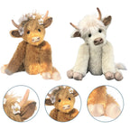 Highland Cattle Plush Toy Fluffy Cow Plush Pet Cow Toy