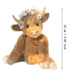Highland Cattle Plush Toy Fluffy Cow Plush Pet Cow Toy