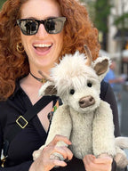 Highland Cattle Plush Toy Fluffy Cow Plush Pet Cow Toy